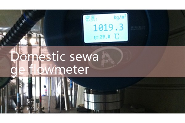 Domestic sewage flow meter