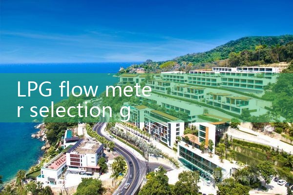 LPG flow meter selection guide|arduino flow meter