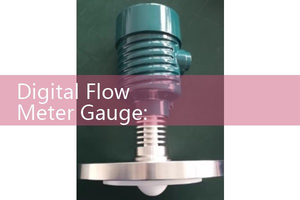 Digital Flow Meter Gauge: Electronic Backlit LCD System Pressure Readouts