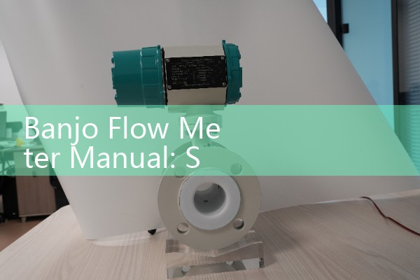 Banjo Flow Meter Manual: Sourcing Electronic Modular Fluid Sensor Setup Guides