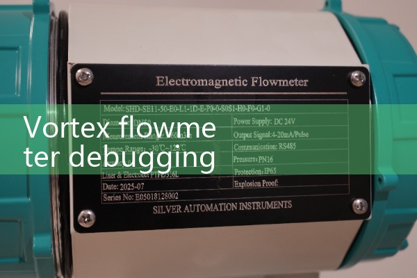 Debugging of vortex flowmeter